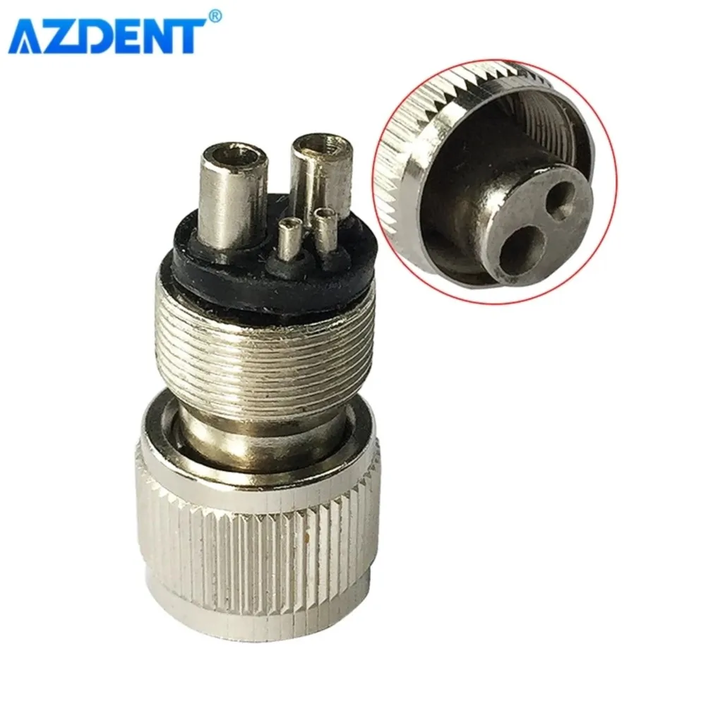 AZDENT Dental Turbine Handpiece Adaptor Coupler Motor Convertor Conversion Connector 2 Holes 4 Holes B2 M4 Dentistry Tools