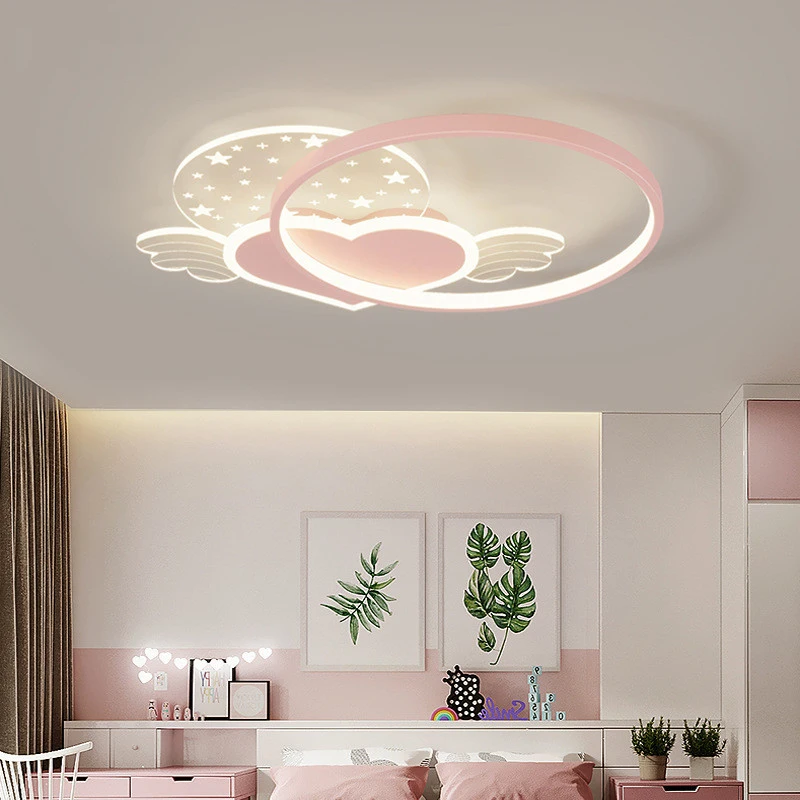 Imagem -03 - Kawaii Quarto Decoração Bonito Luzes para Sala de Led Bonito Quarto Luz Meninas Quarto Luz Teto Iluminação para Sala de Crianças