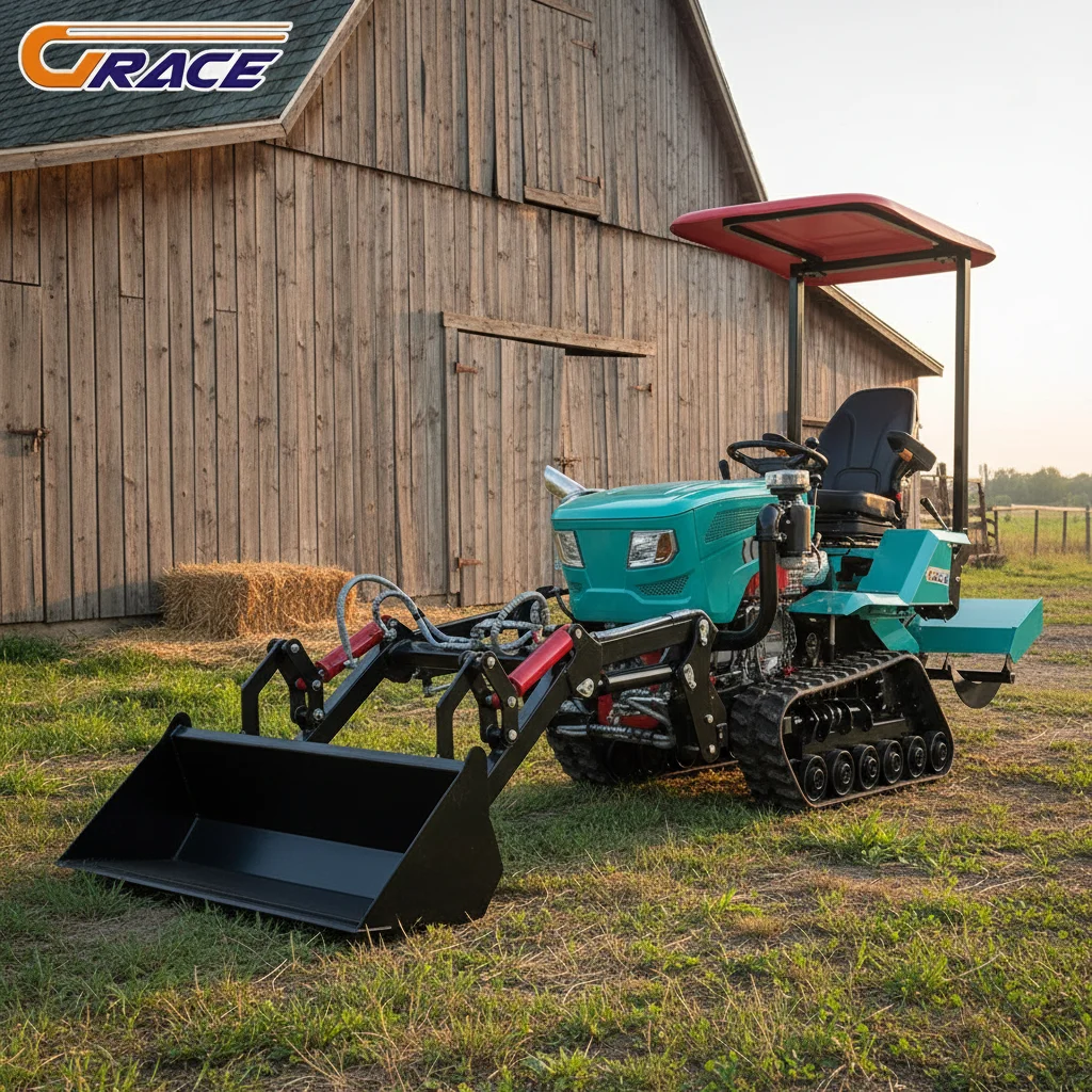 

2025 New 35HP Diesel Crawler Tractor Multifunctional with Breaker Excavator Rotary Tiller Dozer Blade EPA CE