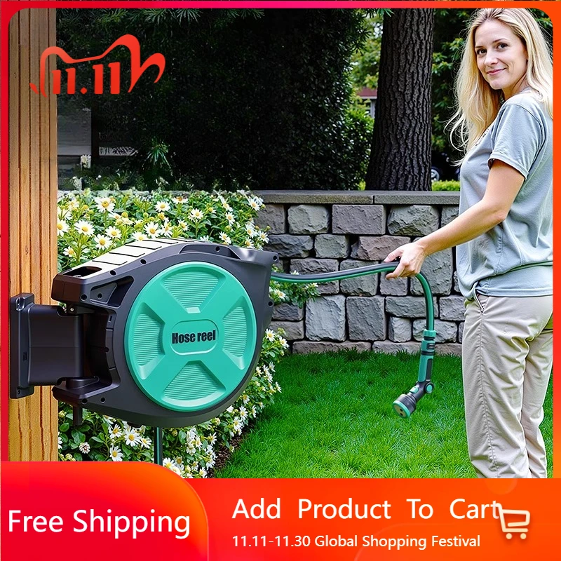 

Retractable Save Space Water Pipe Shower Garden Watering Long Water Pipe Spray Gun Tubo Acqua Giardino Space Saving Furniture