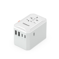TESSAN 28W GaN Universal Travel Adapter with USB &Type C Fast Charging International Plug Adapter EU/UK/USA/AUS Plug for Travel
