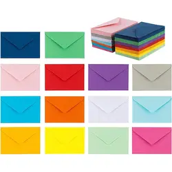 10PCS Color Mini Envelope Membership Card Paper Storage Blank Envelopes ID Card Packing Letter Envelope