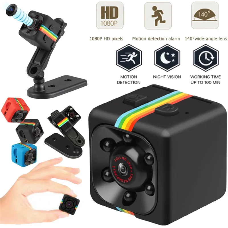 SQ11 Mini Camera HD 1080P Surveillance Camera Sports Recorder Indoor Covert Security Camera Monitor Camcorder for Home Office