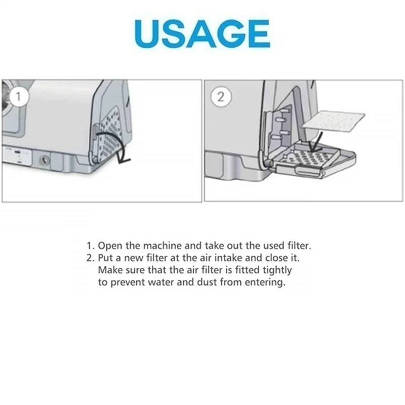 A44F-400Pcs S9/S10 CPAP مرشحات بديلة عالمية للاستعمال مرة واحدة لـ Resmed Airsense