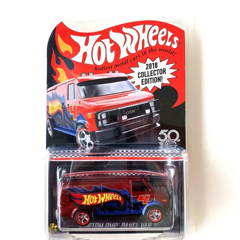 New 2018 Hot Wheels Red Line Edition Series Car Model Nissan Pickup Truck Chevrolet Collector'S Edition Collectible Car Toy Gift view 6