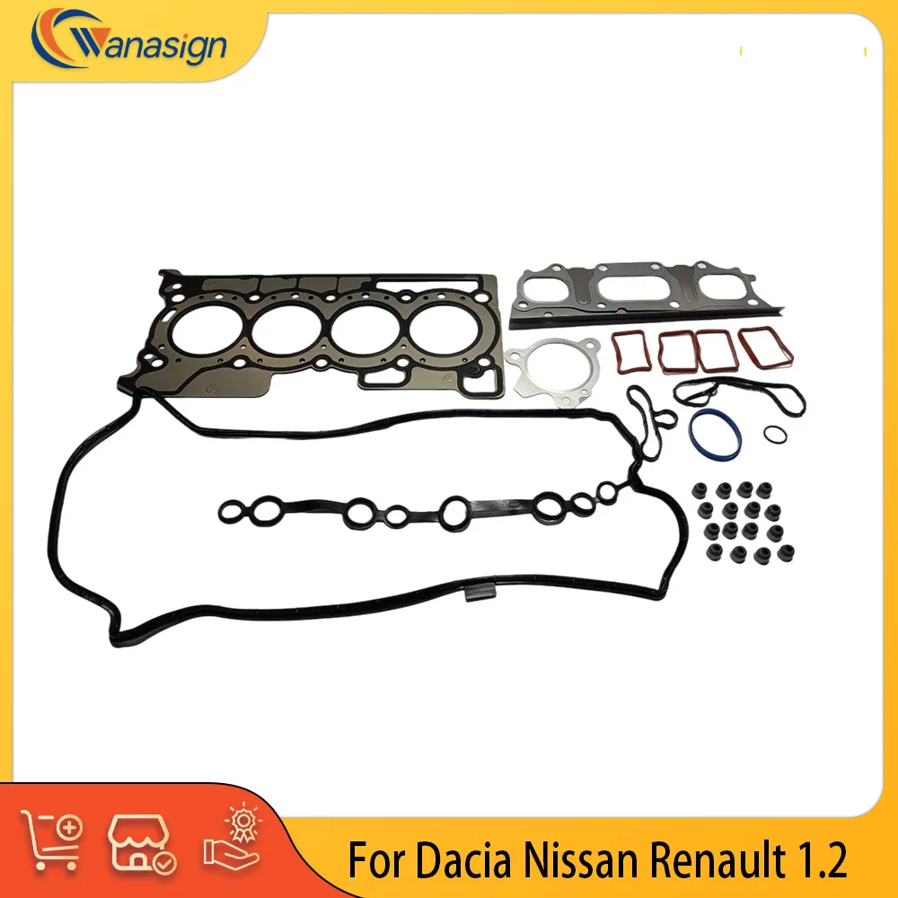 

Engine Parts Full Gasket Set Fit 1.2 L L4 Gas For NISSAN RENAULT HRA2 HRA2DDT FOR MEGANE 16V 1.2 LTR 10101-00Q2B