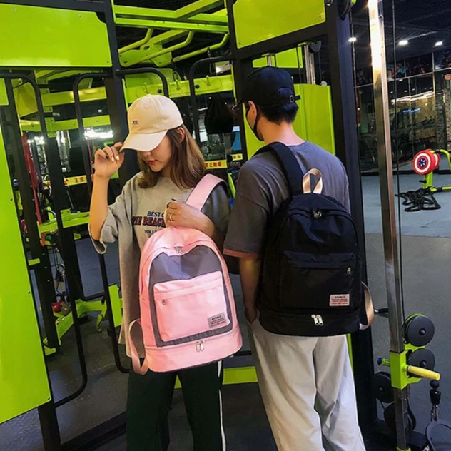 Travel Backpack Women Travel Large Capacity Wet Dry Separation Gym Bag Shoe Compartment Backpack Travel Bag Zipper Organizer