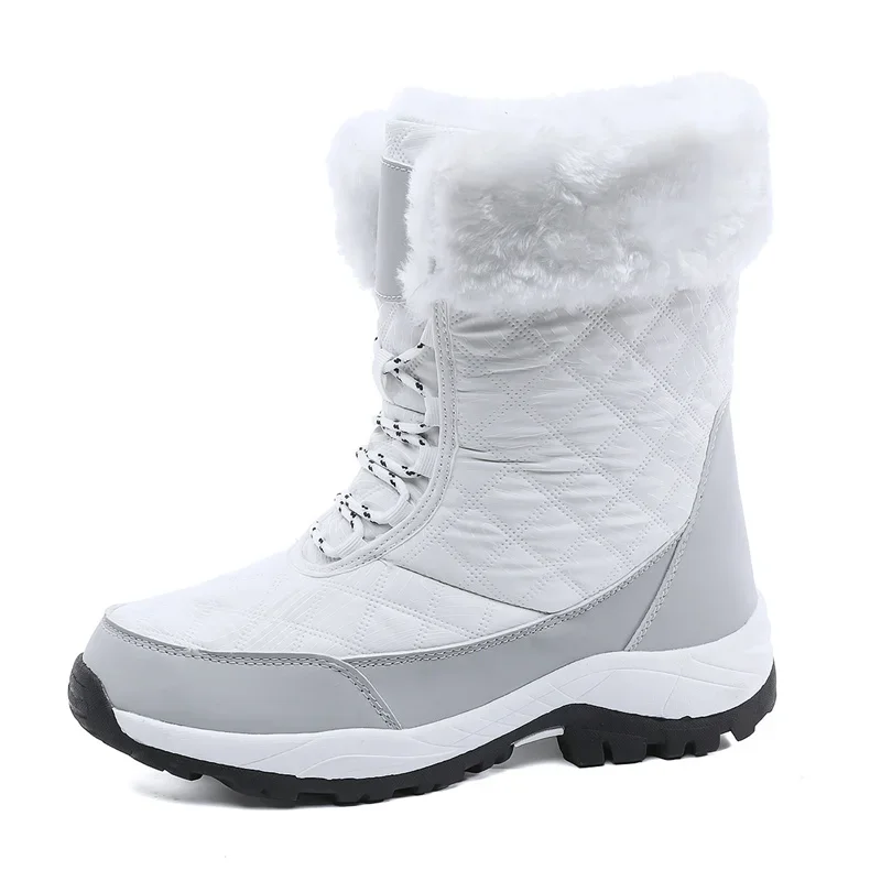 

Brand Winter Women's Snow Boots Outdoor Non-slip Sneakers Plush Warm Woman's Waterproof Winter Boots Women Platform Ankle Boots