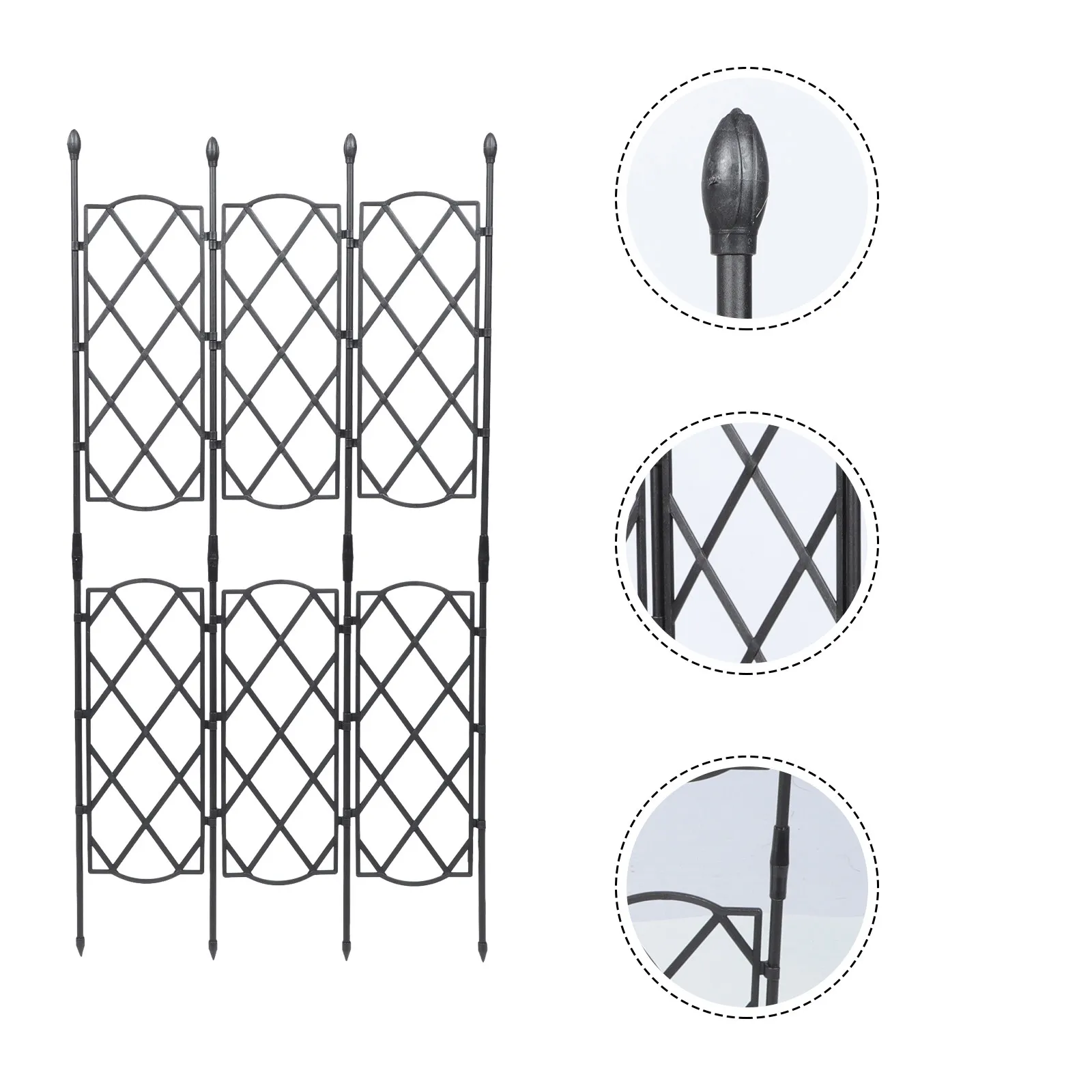 Climbing Frames Durable Plastic Coated Steel Pipe Trellis Indoor Outdoor Plant Vine Support Garden Scaffold Strong Capacity
