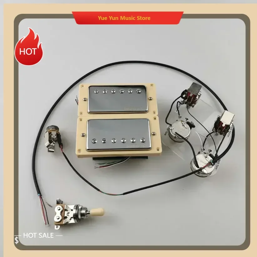 

Wilkinson Ainico5 Humbucker Electric Guitar Pickups 4C with Push-pull switch Wiring Harness Guitar Pickup Brand new,