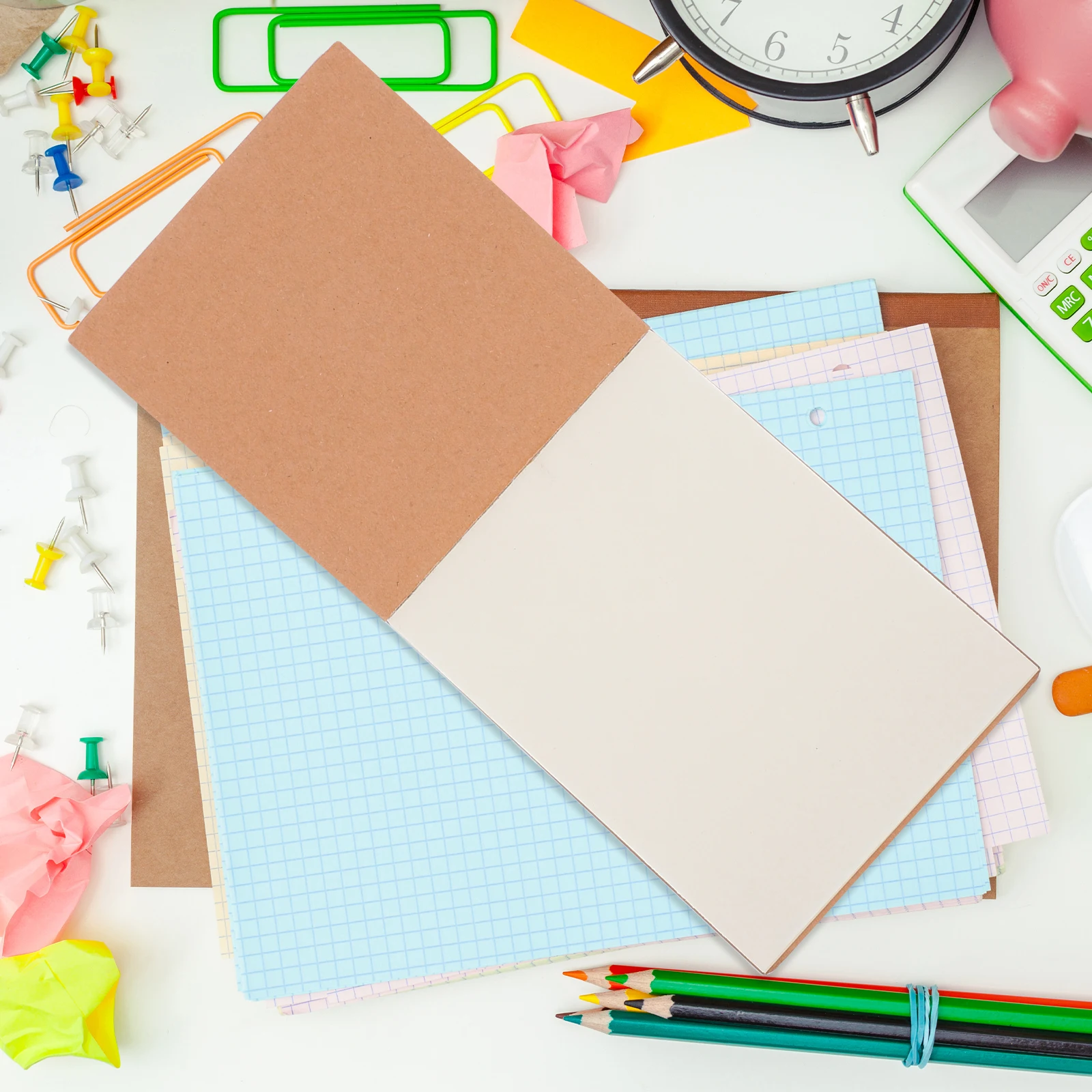 

5Pcs Blank Thickened Mini Notepads Portable Pocket Notepads Smooth Writing Paper Small Note Pads for Office Supplies Sketching