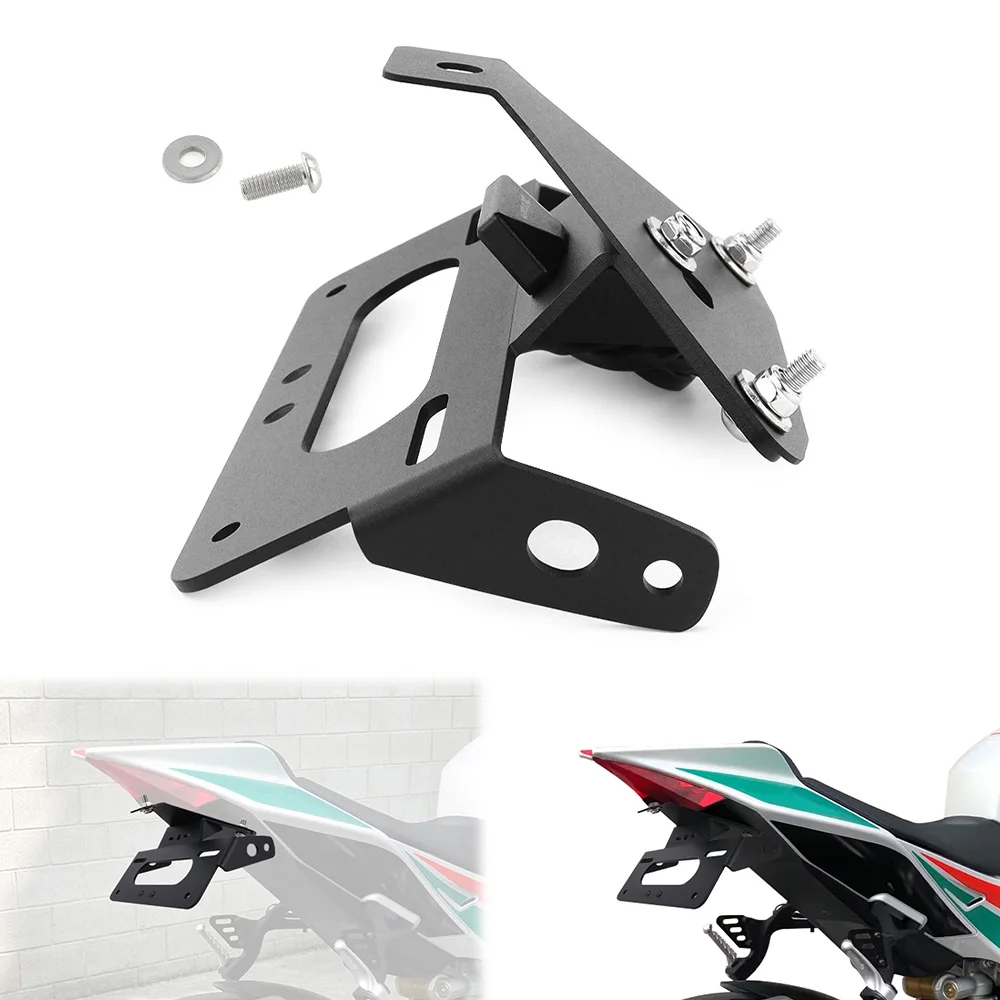 Fit For Aprilia RSV4 2009-2020 Tuono V4 R Factory 2011-2020 Number License Plate Holder Rear Tail Tidy Fender Eliminator Kit