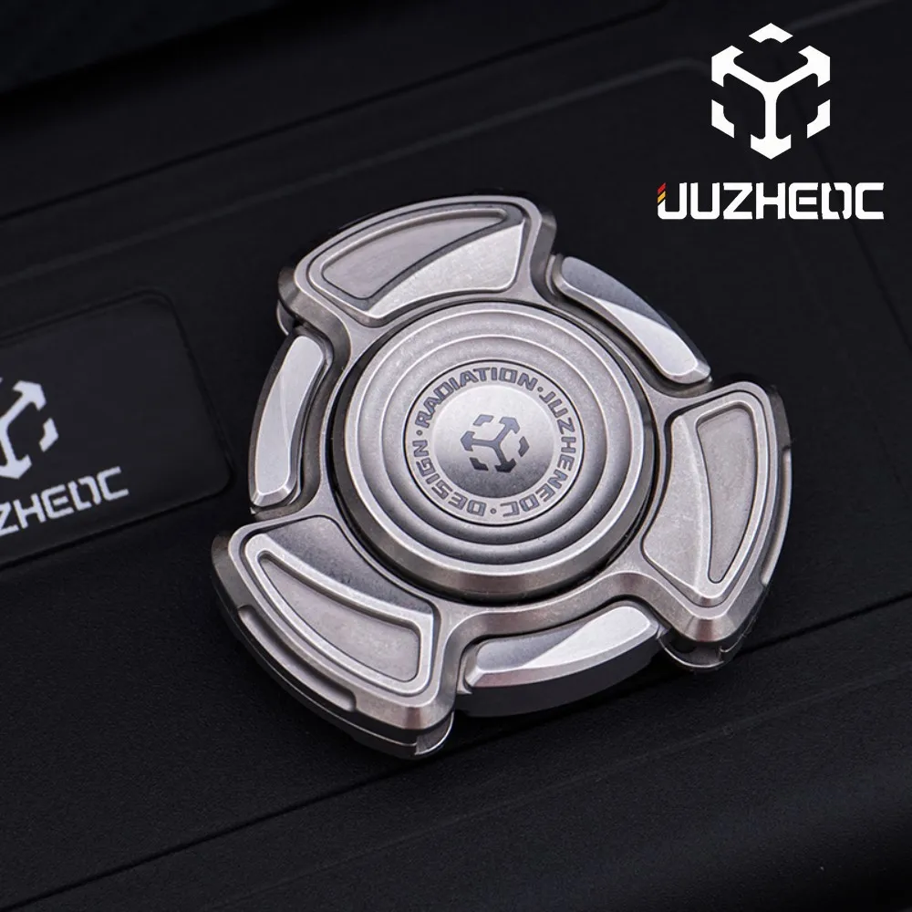 JUZHEDC 안티 스트레스 피젯 스피너 오픈 네일 자이로 티타늄 지르코늄 DIY 오피스 불안 해소 장치 손끝 익스트림 스포츠