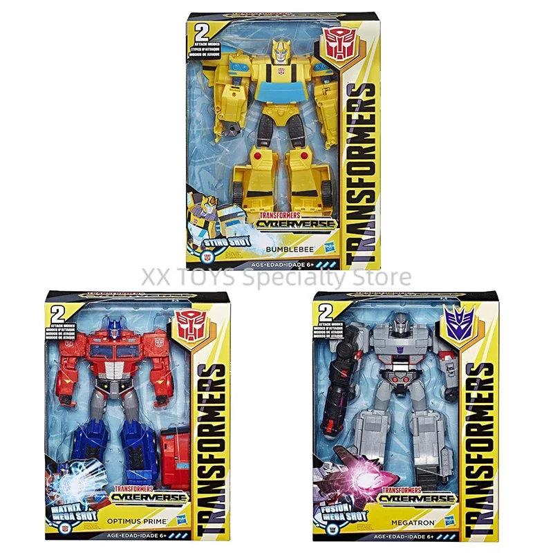 

Hasbro Transformers Toys Cyberverse Action Attackers Ultimate Class Megatron Optimus Prime Bumblebee Action Figure Holiday Gifts