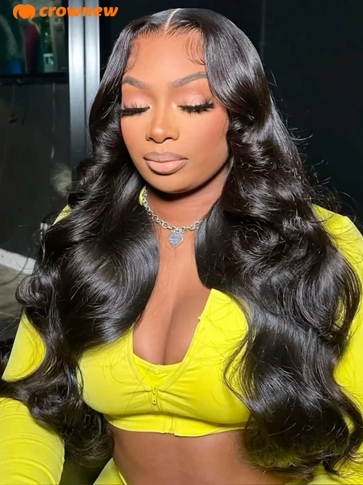

34 Inch Body Wave Human Hair Wigs 13X4 13x6 HD Lace Frontal Wig Human Hair Pre Plucked Bleached Knots 200% Human Hair Wigs