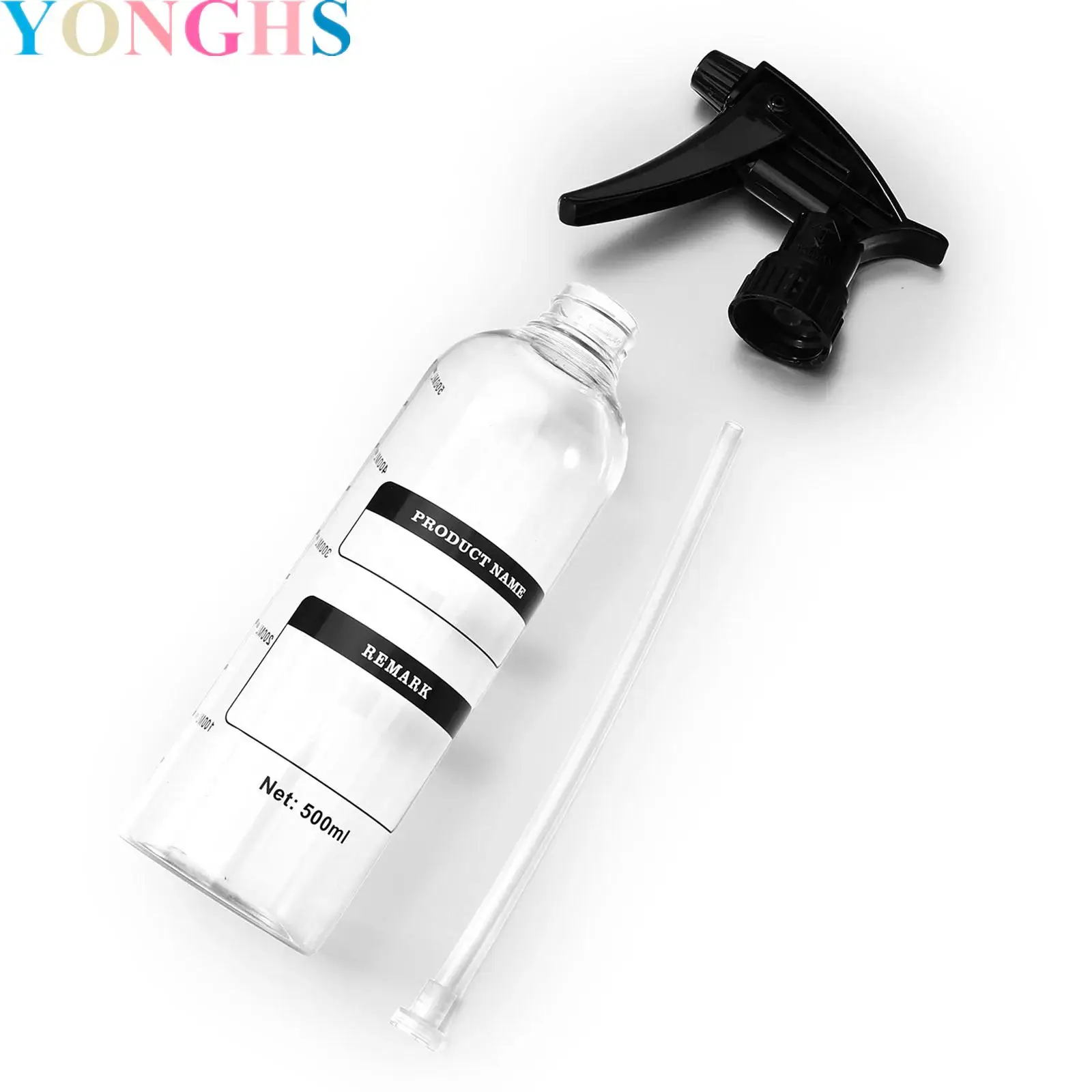 

500ml Car Detailing Care Empty Spraying Bottles Spray Bottle for Cleaning Solutions Mist Water Sprayer with Measuring Scale