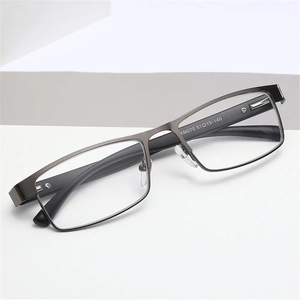 High Quality Men Titanium Alloy Reading Glasses Non Spherical Coated Lenses Business Hyperopia Prescription Eyeglasses +1.0 ~+4.