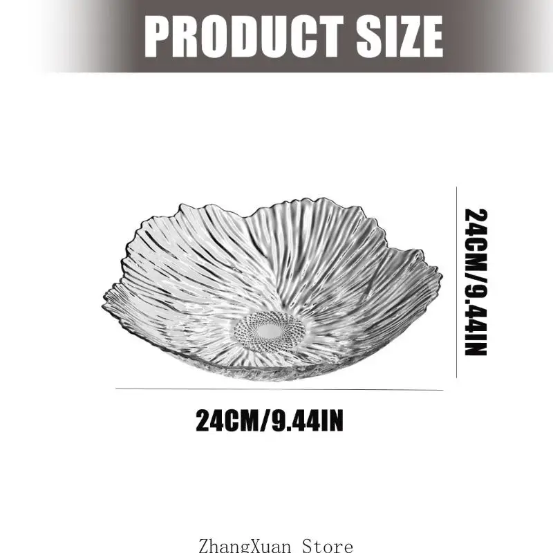 Zeitgenössischer Snackbehälter Blumendesign mit abgerundeten Ecken, für Leckereien und Obst Haushalt, 3 x – Detail 6