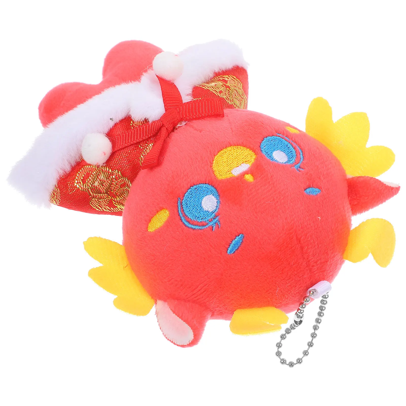 

1pc Auspicious Dragon Pendant Keychain Red Hanging Chain Animal Bag Charm Keychain Decorative Custom Jewelry