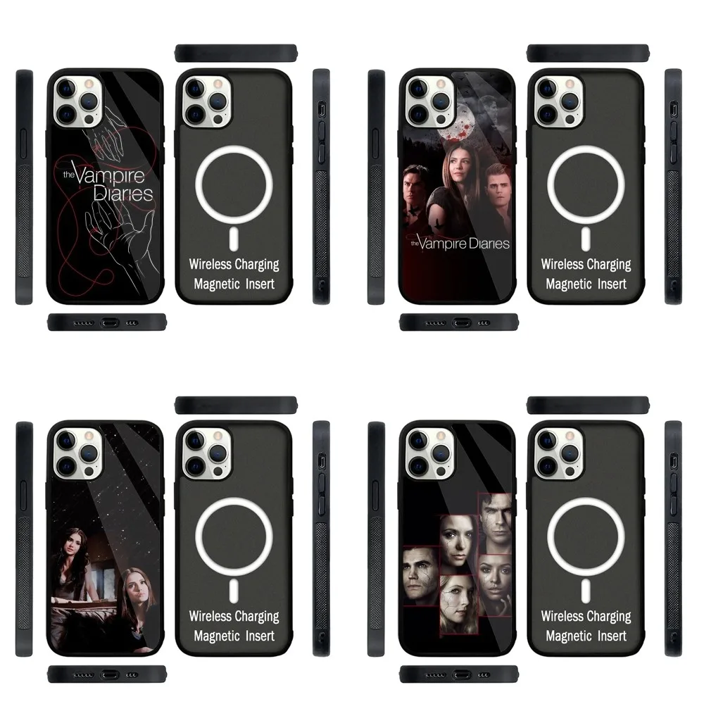 

The V-VampireS D-Diaries Phone Case Strong Magnetic For IPhone 15,14,13,Pro,Max,Plus,11,12,Mini For Magsafe Wireless Charging