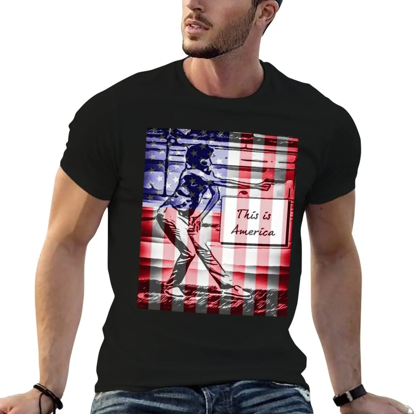 

This Is America T-Shirt plus sizes Anime t-shirt summer shirt men t shirts high quality