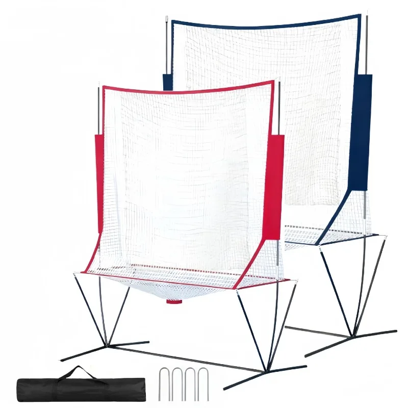 Red de rebote de Pickleball de tenis, máquina de pelota de tenis, red recolectora de pelotas, práctica individual, red de rebote para entrenamiento de tenis