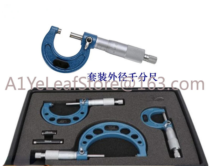 Outer Diameter Micrometer (Set) Spiral Micrometer 3pcs/4pcs/6pcs Set, Metric, Imperial