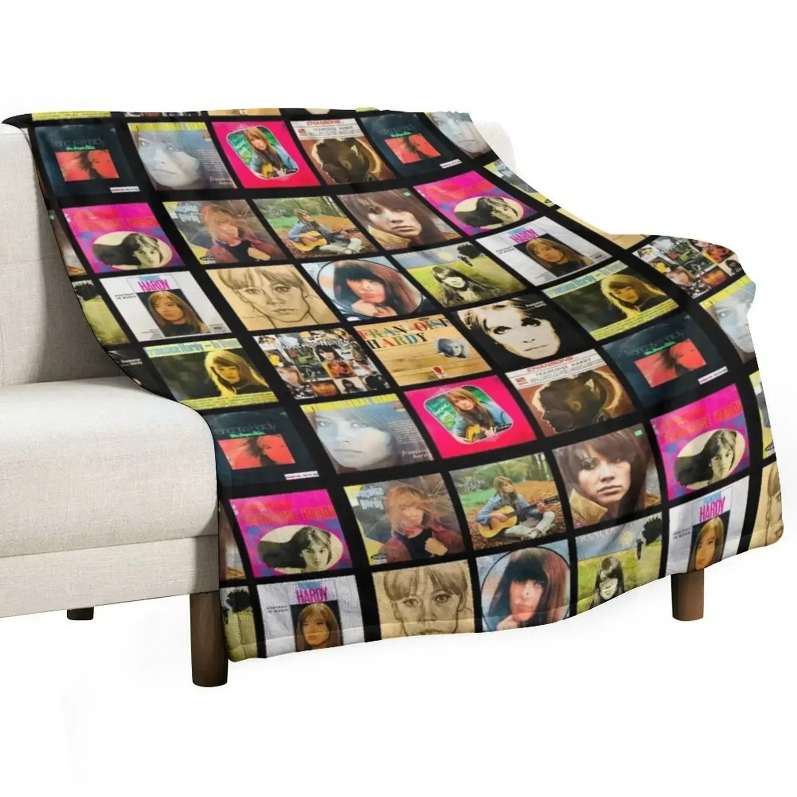 Fran?oise Hardy - Albums Throw Blanket Sleeping Bag decorative cosplay anime christmas decoration For Baby Softest Blankets