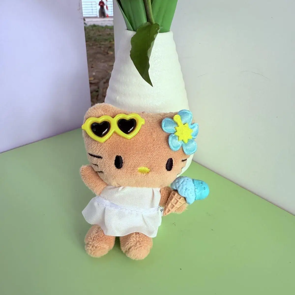 ミニソフトドールペンダントぬいぐるみキーホルダーかわいい漫画動物ペンダントヒョウ柄ぬいぐるみバッグバックパックデコレーション用