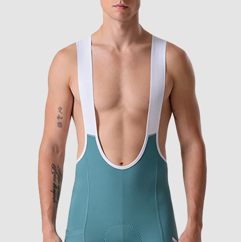 MKEW 2026 Herren-Latzhose Race Fit Schnelltrocknend und Atmungsaktives Gewebe mit Hochdichter Polsterung für Lange Fahrten – Detail 27