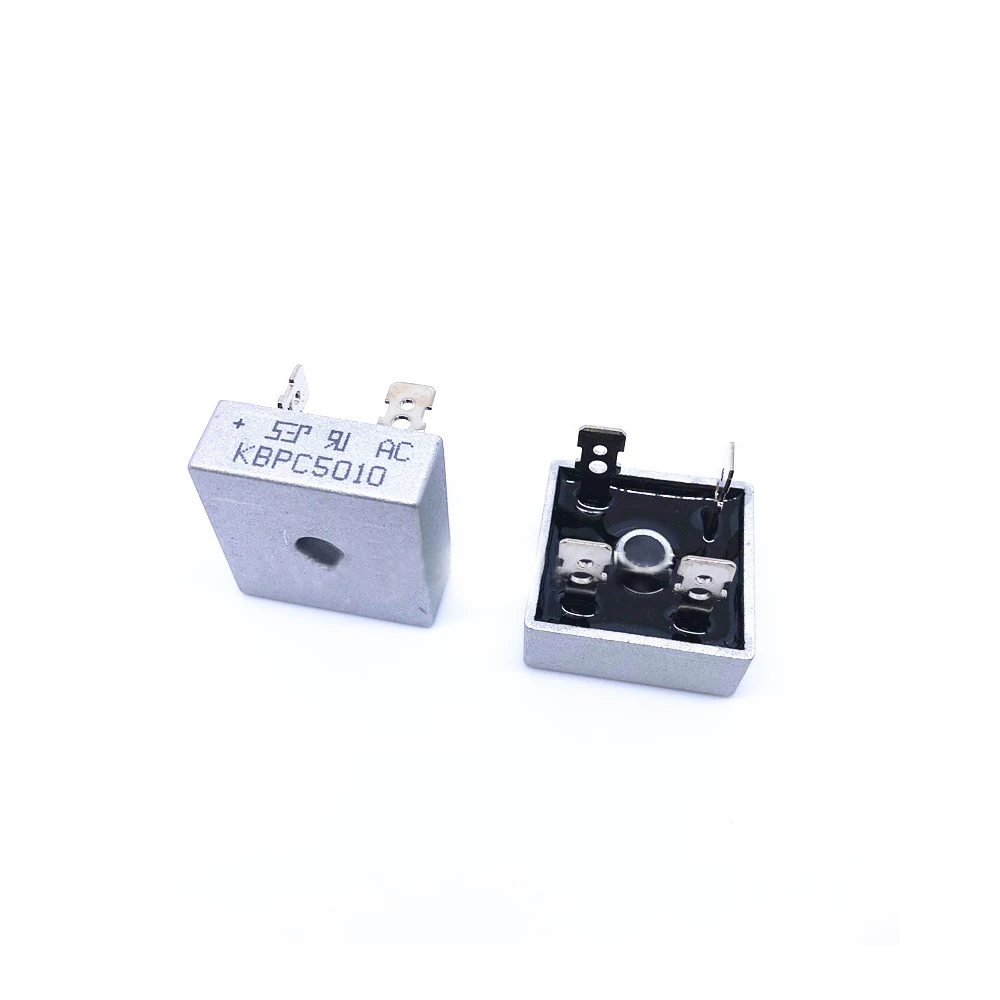 2 Teile/los KBPC5010 Single-phasen Diode Bridge Rectifier 50A 1000V KBPC 5010 Power Rectifier Diode Elektronische Komponenten