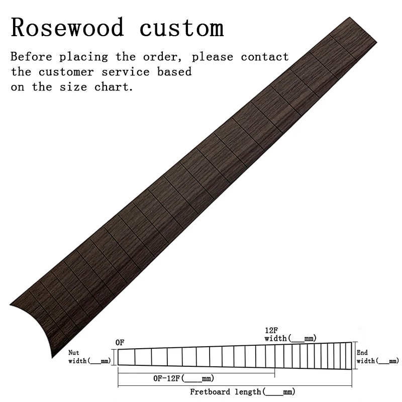 HUATOOL Ebony/Maple Fingerboard Processing, Customized Processing, Cutting, Threading, Grooving, Sound Point Shaping