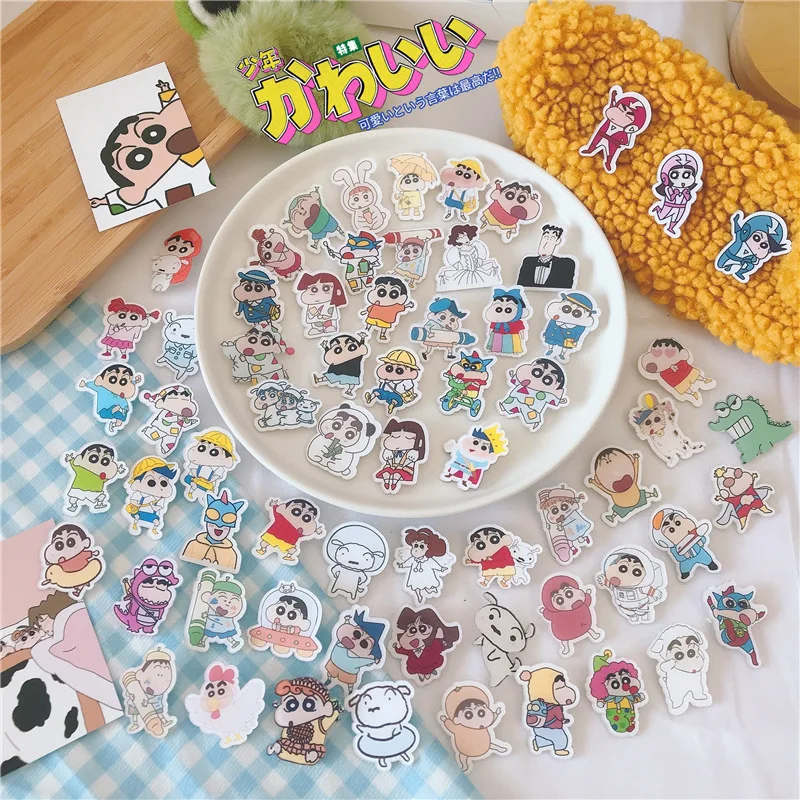 Crayon Plushie Cartoon Cute Medallion Pins Bag Decorative Pendant Accessories Anime Plush Toys for Girl Birthday Gift