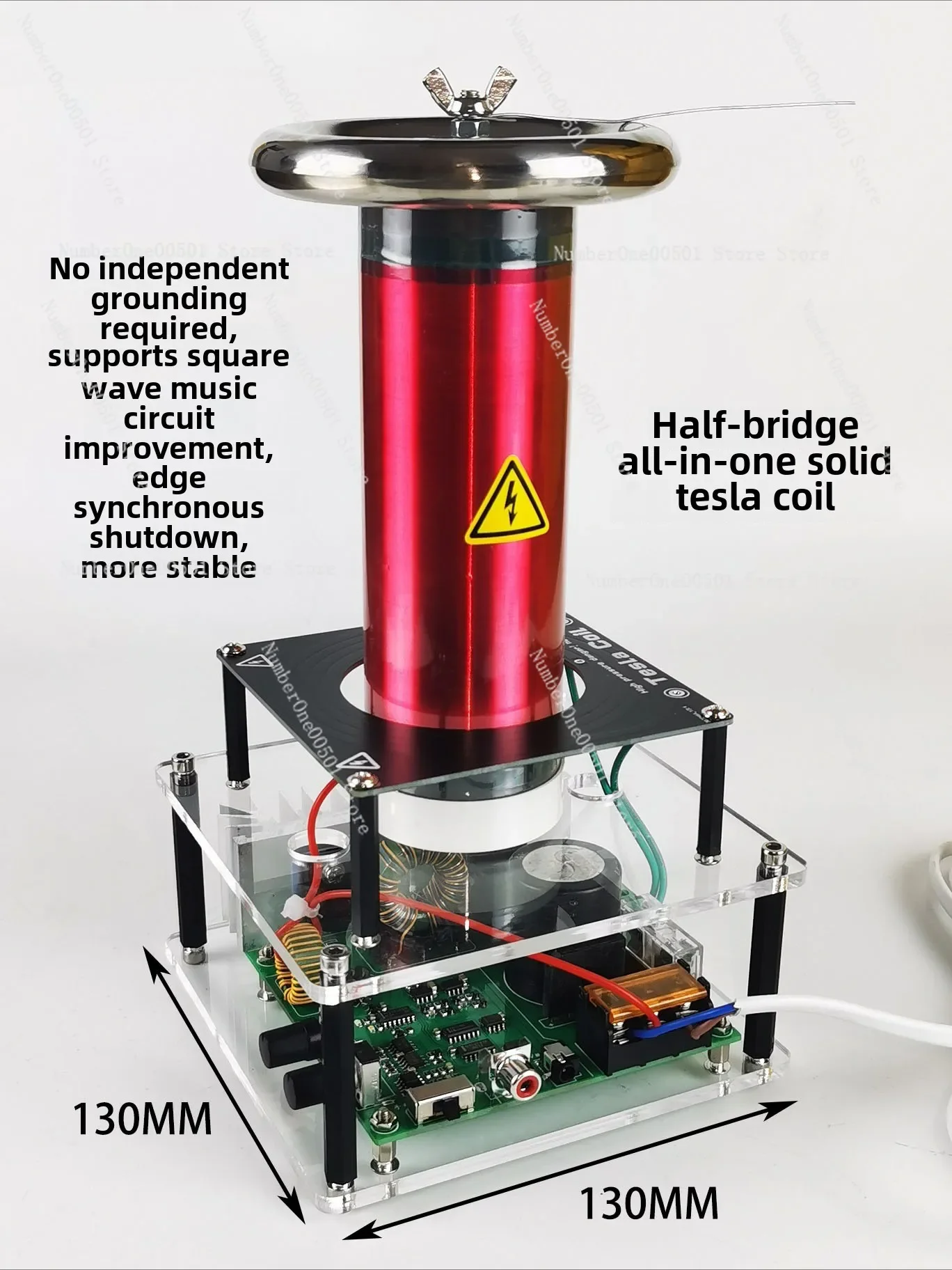 Desktop SSTC Solid State Music Tesla Coil 10CM Arc Eindproduct