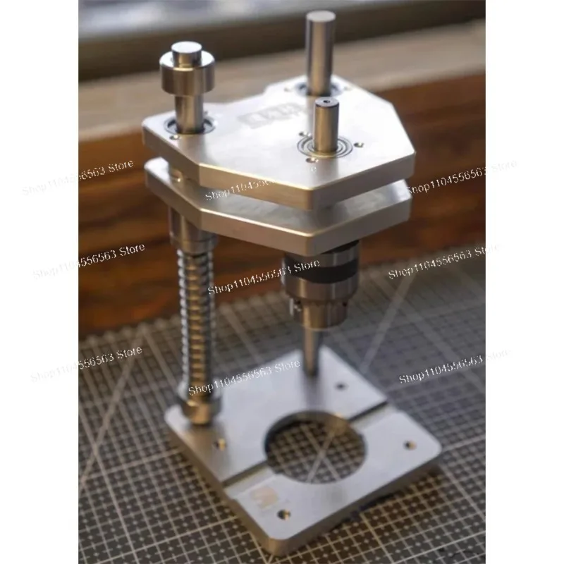 High Precision Hand Drill Vertical Drilling Stand for Aluminum Profile Woodworking Hole Drilling Guide Support Bracket
