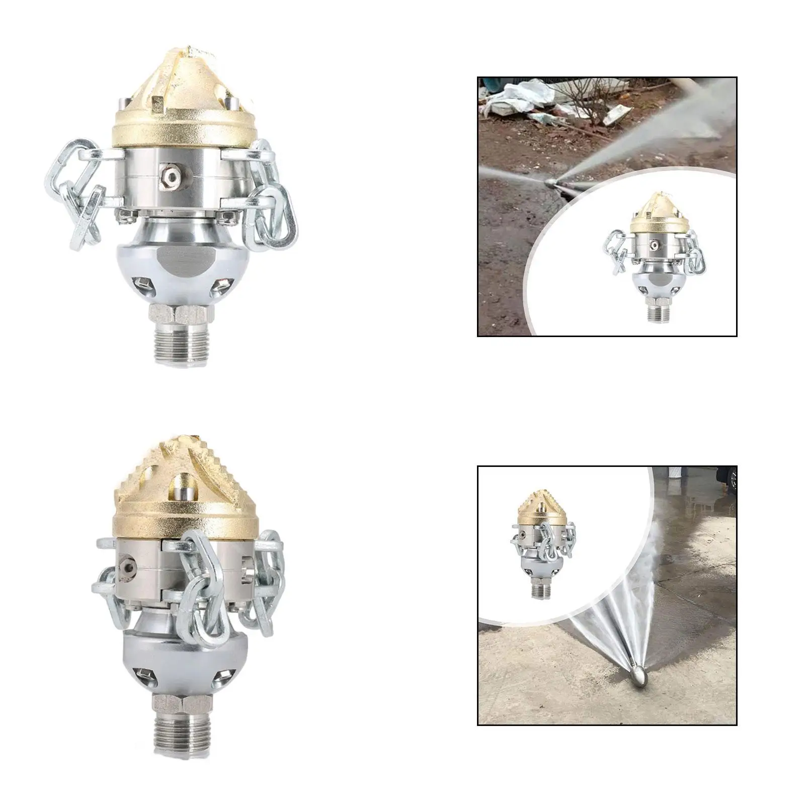 High Pressure Washer Mini Easy Use Rotary Nozzle for Dredging Water Pipes Muck Truck Cleaning Dredging Sewers Internal Cleaning