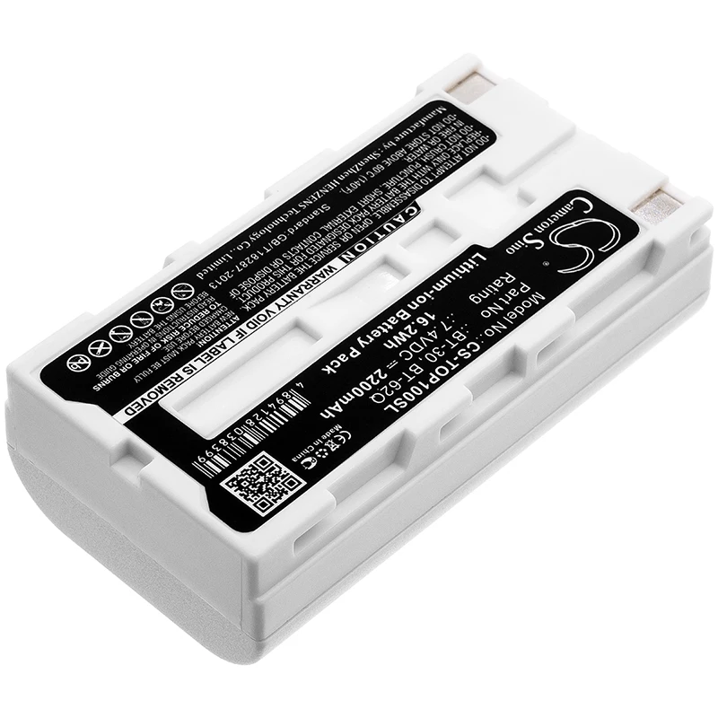 2200mAh Battery Z1007 for Hioki LR8410, LR8510, LR8511, BT-66Q For Sokkia SHC250, SHC2500
