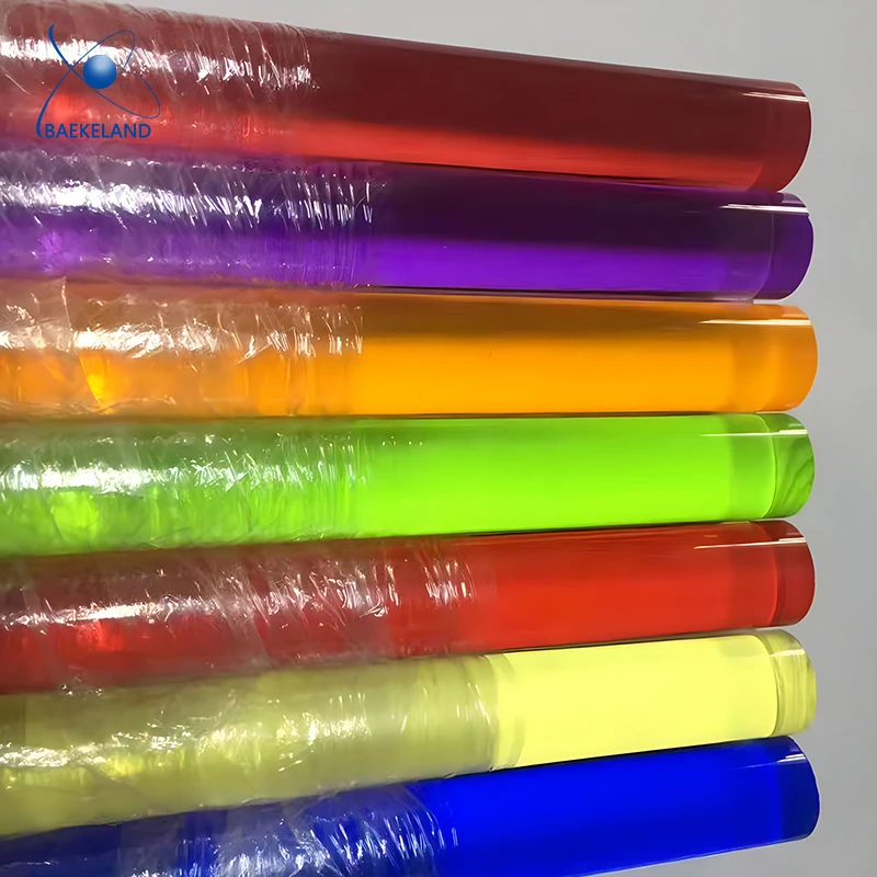 

48cm / 22cm Colourful Acrylic Plexiglass Lucite Rod Bar DIY Decor customized cut sevice DIY accessories Light guide rod