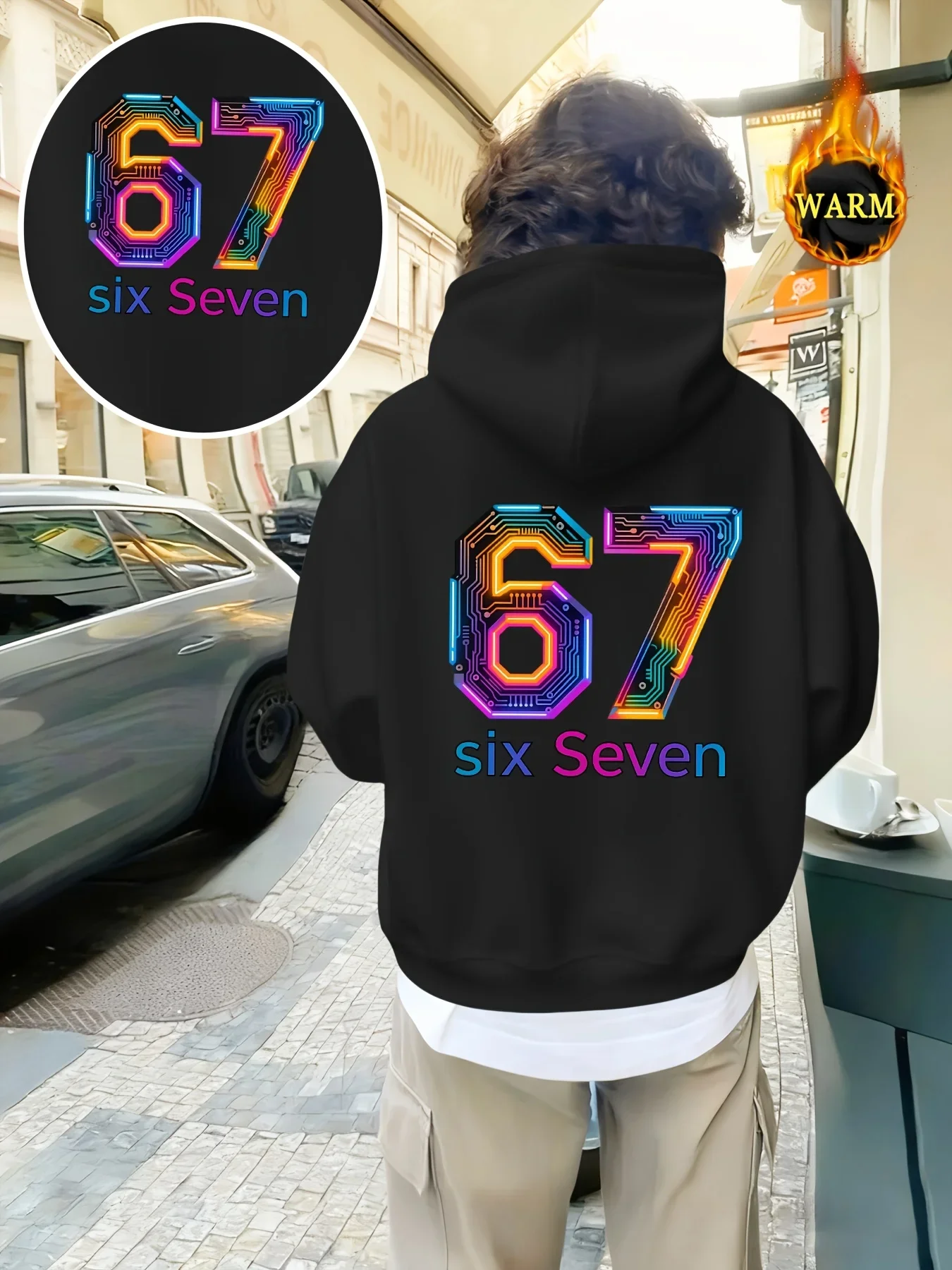 Boys' Thickened Fleece Hoodie with Front Featuring a Comfortable Colorful Perfect for Casual Wear in Autumn And Winter