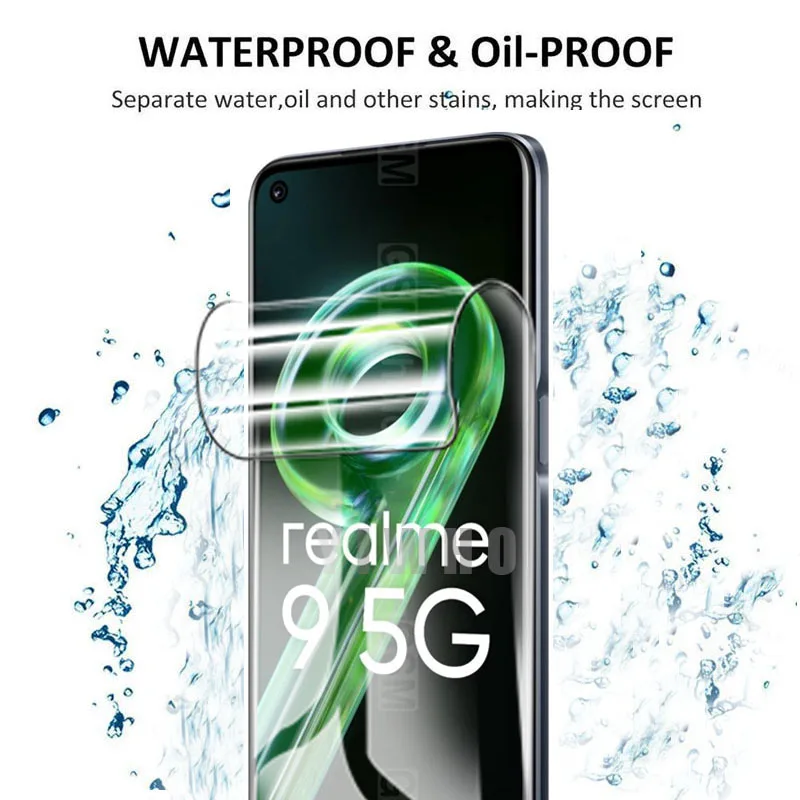 Full Curved Hydrogel Film For Oppo Realme 9 Pro Screen Protector Realme9 Pro+ Realm Reame 9 5G 9Pro Plus Protective Phone Film