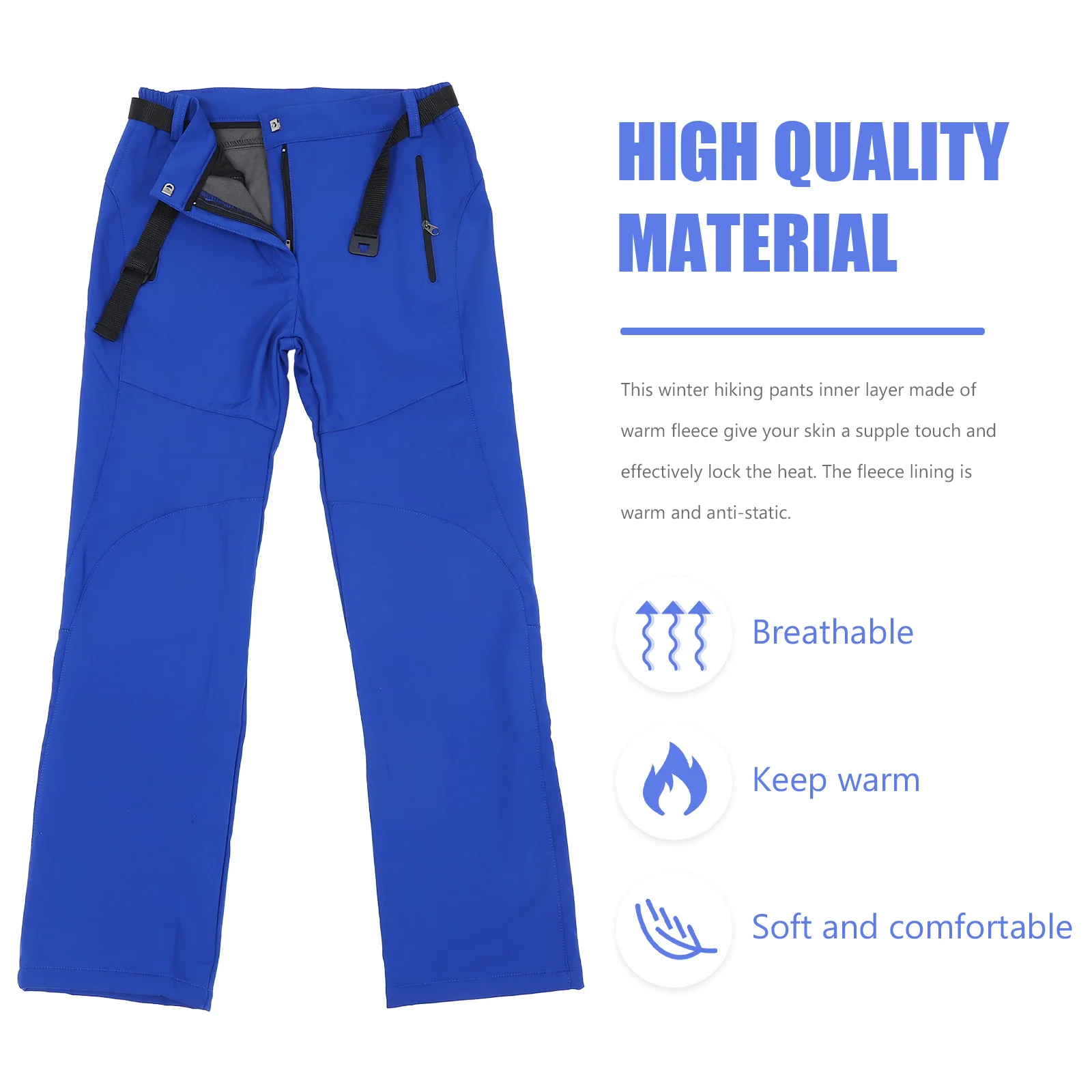 

Waterproof Thickened Hiking Pants Women Outdoor Sports Pants Winter Fleece Lined Windproof Mountaineering Skiing Trousers