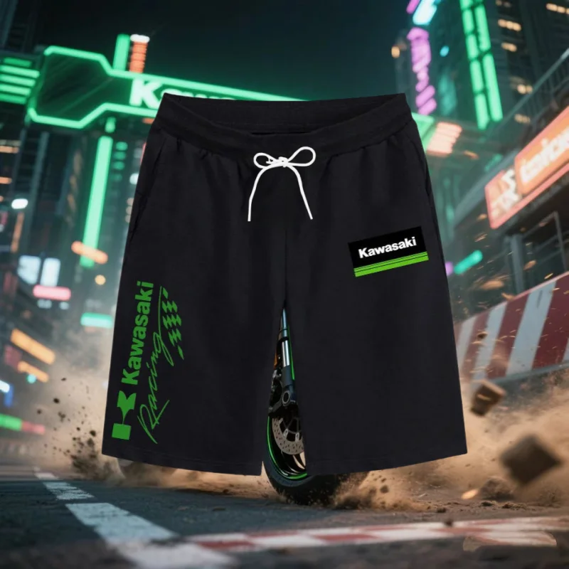 

Summer Popular Quick Drying Breathable Kawasaki Motorcycle Shorts and Off-road Motorcycle Sports Shorts, Outdoor Sports Shorts