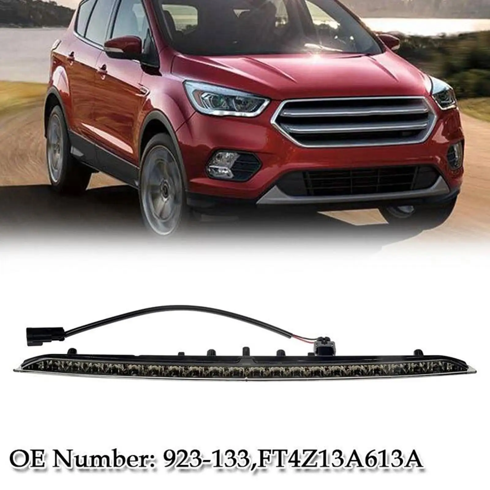 Car LED Light High Mount Third Brake Lamp Clear Shade for Ford Edge 2015 2016 2017 2018 2019 2020