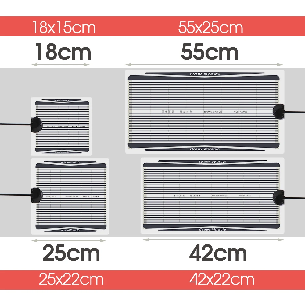 5W-35W EU AU UK US Plug Indoor Garden Plant Heat Pads Mata ocieplająca gady z regulowanym regulatorem temperatury do zbiornika na wodę Terrarium