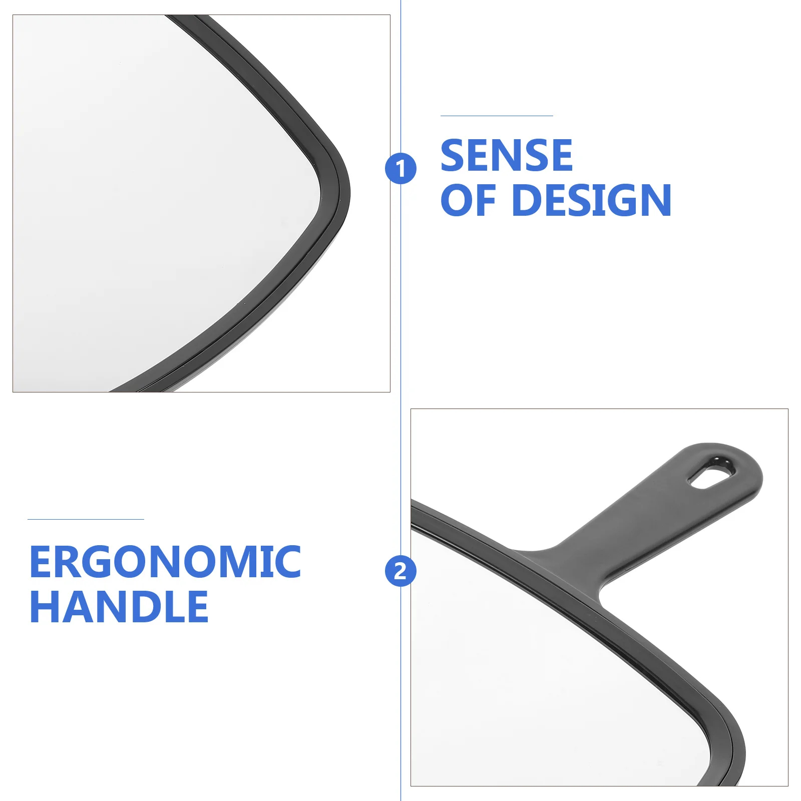 

Large Handheld Vanity Mirror for Women Fashionable Makeup Mirror Portable Compact Size for Travel Home Jewelry Store Display Use