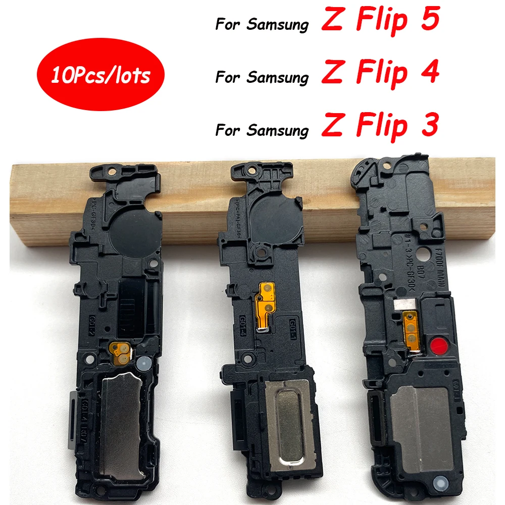 10Pcs，Phone New Bottom Loudspeaker Buzzer Ringer Flex Cable Parts For Samsung Z Flip 2 3 4 5 F1707B F711 F721 F731 F700