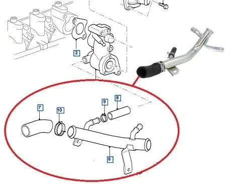 RADIATOR WATER GİRİS HOSE COMPLETE CONNECT 2002-2014 XS4Q8K579CF 415574445