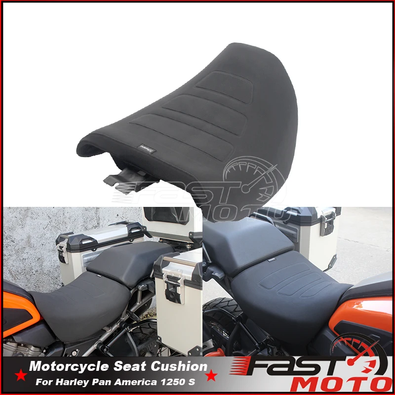 

For Pan America Black Motorcycle Front Driver Solo Seat Cushion Pad for Harley Pan America RA 1250 S RA1250 RA1250S PA1250 2021+