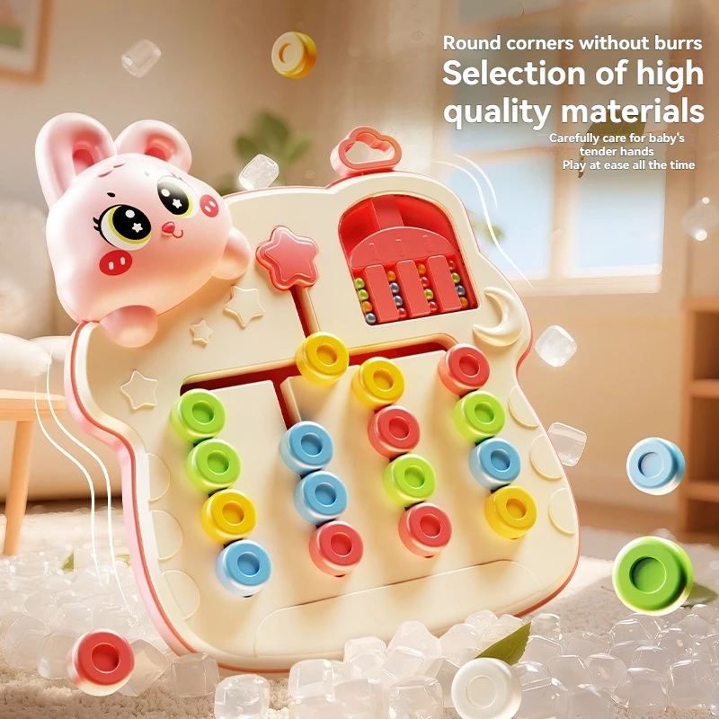 Nuovo gioco di scacchi bifacciale a quattro colori che cammina, allenamento per il pensiero logico Puzzle per la prima educazione Montessori Giocattoli natalizi