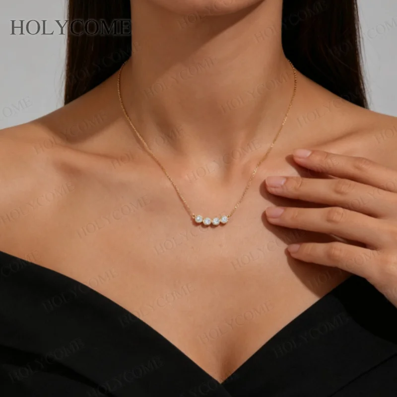 S925 Sterling Silber Halskette Moissanit Diamant Anhänger Rund D-Farbe VVS1 für Damen Party Hochzeit Edel-Schmuck Geschenk – Detail 9